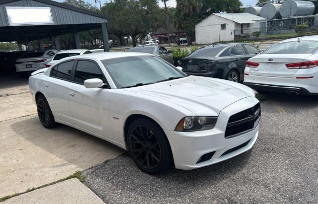 DODGE CHARGER R/ 2014 white  gas 2C3CDXCT6EH337943 photo #1