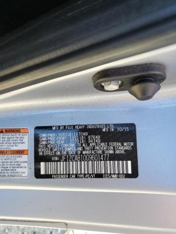 2016 SUBARU BRZ 2.0 PR JF1ZCAB10G9601477