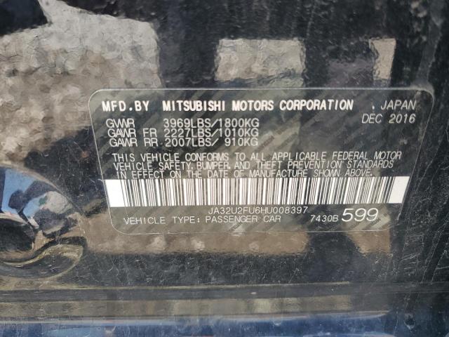 2017 MITSUBISHI LANCER ES JA32U2FU6HU008397