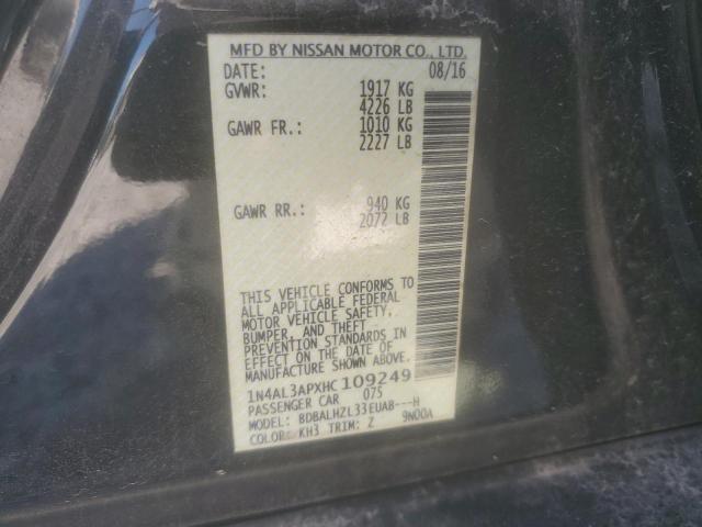 2017 NISSAN ALTIMA 2.5 - 1N4AL3APXHC109249