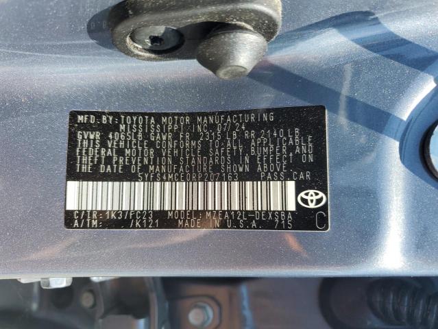 2024 TOYOTA COROLLA SE 5YFS4MCE0RP207163