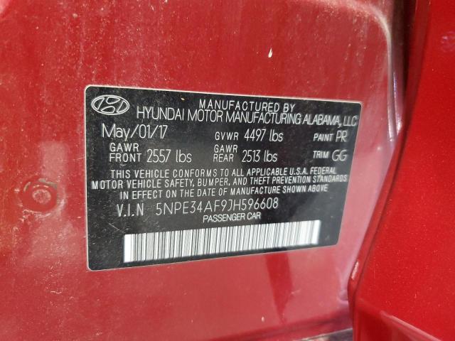 2018 HYUNDAI SONATA SPO 5NPE34AF9JH596608