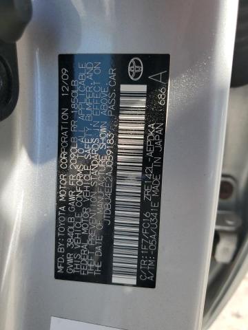 2010 TOYOTA COROLLA BA - JTDBU4EE2AJ059183
