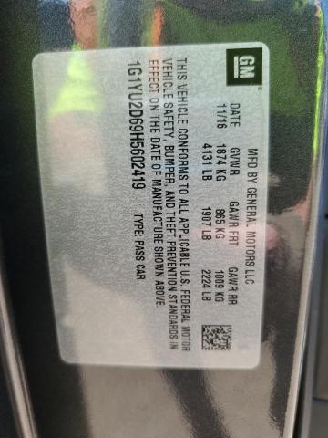 2017 CHEVROLET CORVETTE Z 1G1YU2D69H5602419