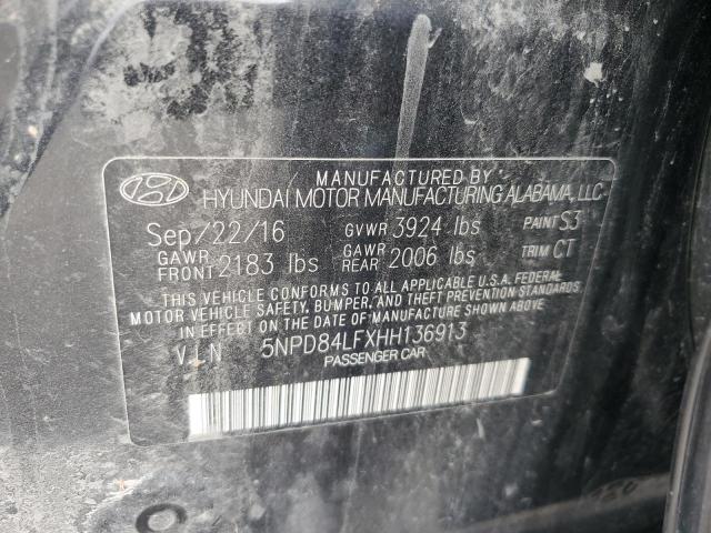 2017 HYUNDAI ELANTRA SE - 5NPD84LFXHH136913