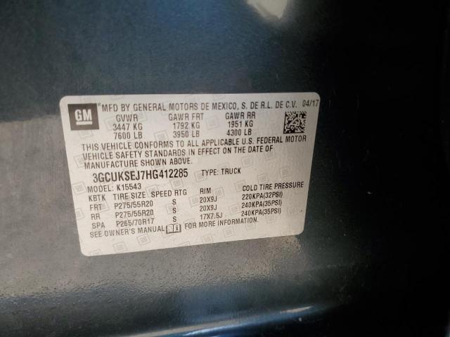 2017 CHEVROLET 1500 3GCUKSEJ7HG412285