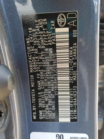 2018 TOYOTA COROLLA L - 2T1BURHEXJC099015
