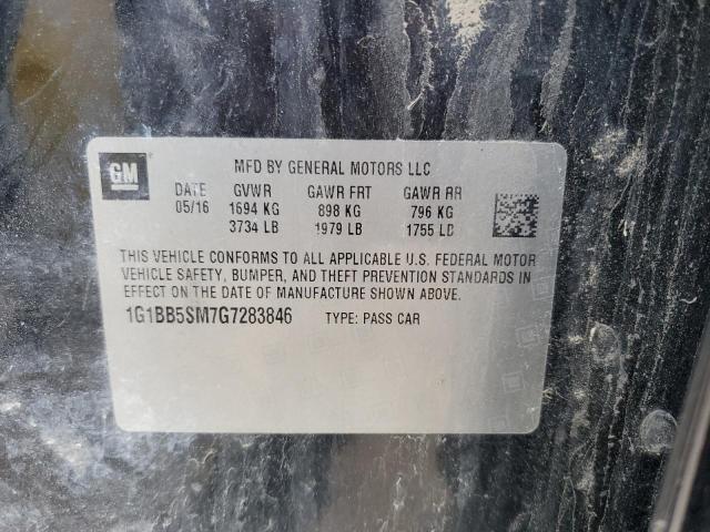 2016 CHEVROLET CRUZE LS 1G1BB5SM7G7283846