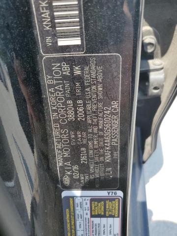 2016 KIA FORTE LX KNAFK4A63G5610242