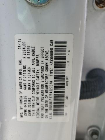 2015 ACURA TLX 19UUB1F37FA027378
