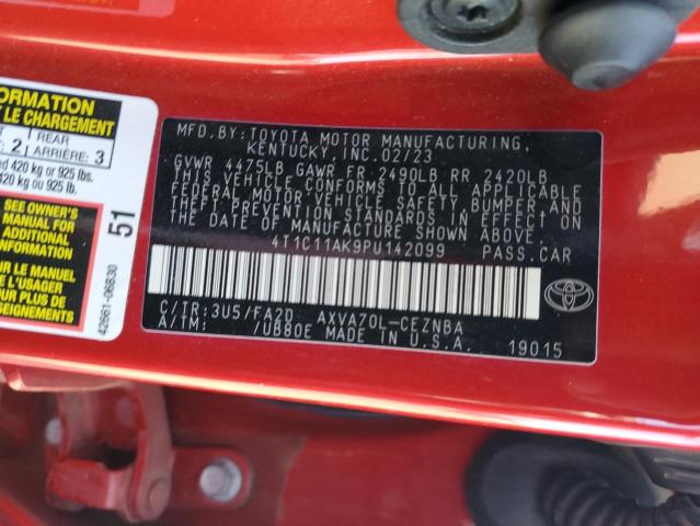2023 TOYOTA CAMRY LE - 4T1C11AK9PU142099