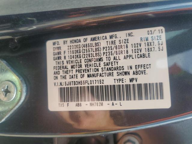 2015 ACURA RDX TECHNO 5J8TB3H55FL017152