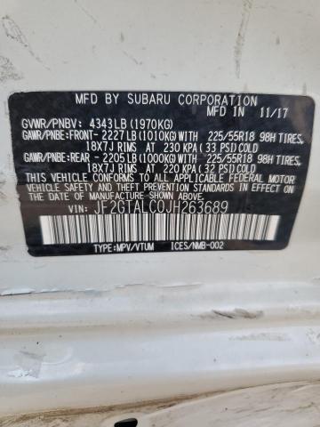 2018 SUBARU CROSSTREK JF2GTALC0JH263689