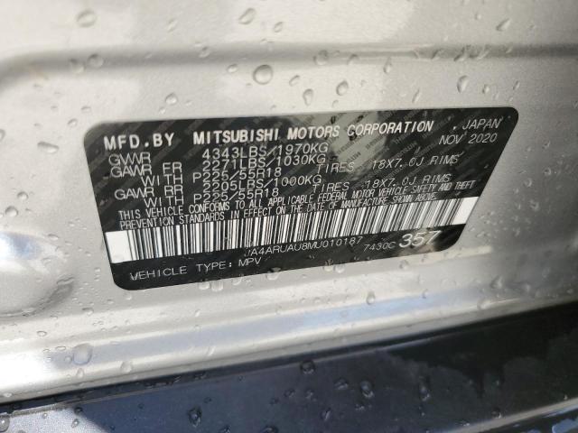 2021 MITSUBISHI OUTLANDER - JA4ARUAU8MU010187
