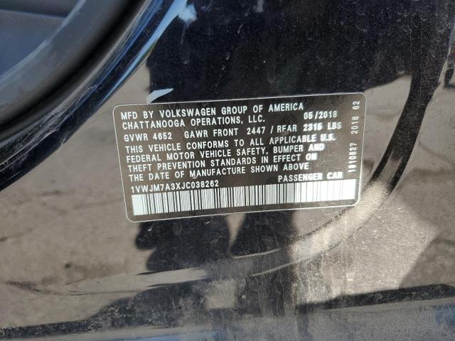 2018 VOLKSWAGEN PASSAT GT 1VWJM7A3XJC038262