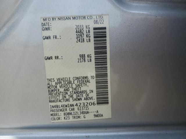 2022 NISSAN ALTIMA SL - 1N4BL4EW1NN423206