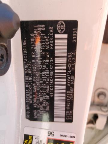 2022 TOYOTA CAMRY LE 4T1C11BK7NU067236