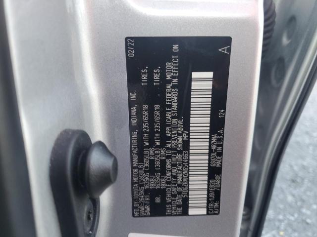 2022 TOYOTA HIGHLANDER XLE 5TDGZRAH2NS544663