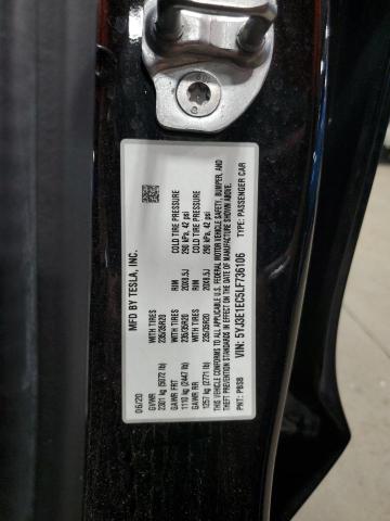 2020 TESLA MODEL 3 5YJ3E1EC5LF736106