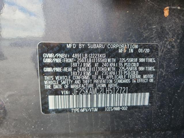 2020 SUBARU FORESTER S JF2SKAMC2LH512721
