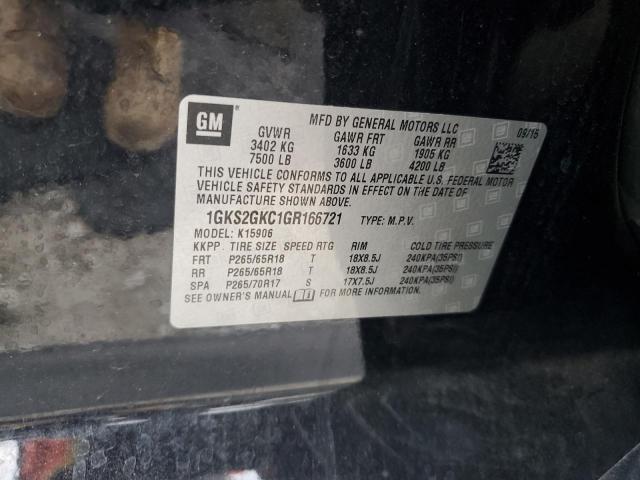 2016 GMC YUKON XL K 1GKS2GKC1GR166721