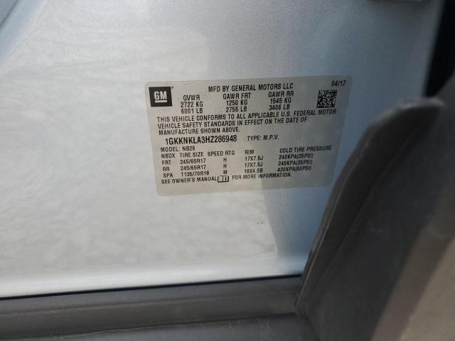 2017 GMC ACADIA SLE 1GKKNKLA3HZ286948