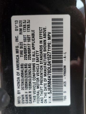 2013 HONDA CR-V EXL - 5J6RM4H78DL041527