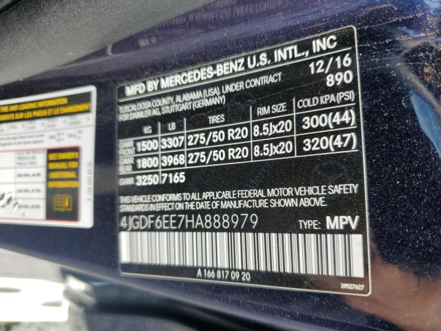 2017 MERCEDES-BENZ GLS 450 4M - 4JGDF6EE7HA888979