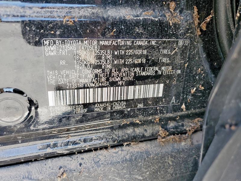 2022 TOYOTA RAV4 TRD O 2T3S1RFVXNW304467