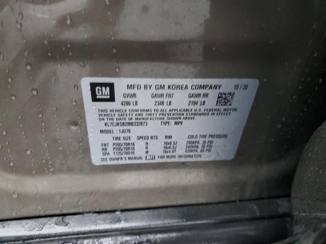 2021 CHEVROLET TRAX LS KL7CJKSB2MB332873