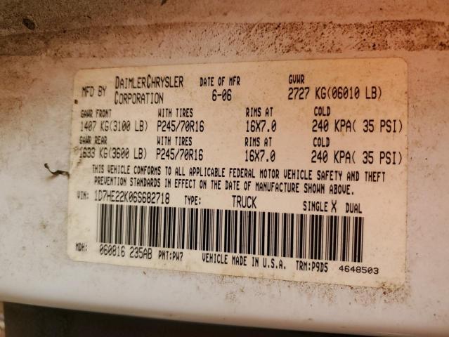 2006 DODGE DAKOTA ST #3237431595