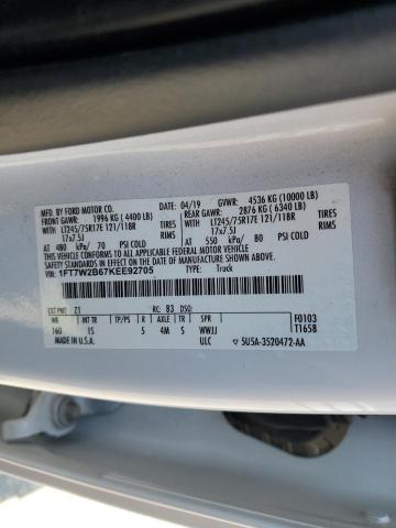 2019 FORD F250 SUPER 1FT7W2B67KEE92705