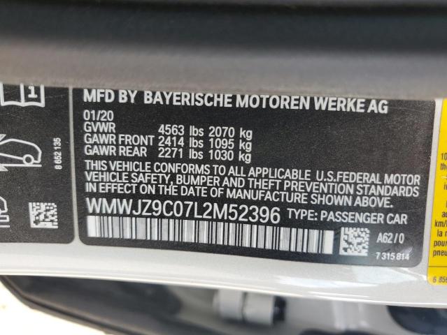 2020 MINI COOPER JOH WMWJZ9C07L2M52396