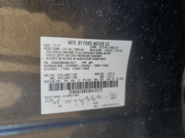 2018 FORD FLEX SE - 2FMGK5B8XJBA10572
