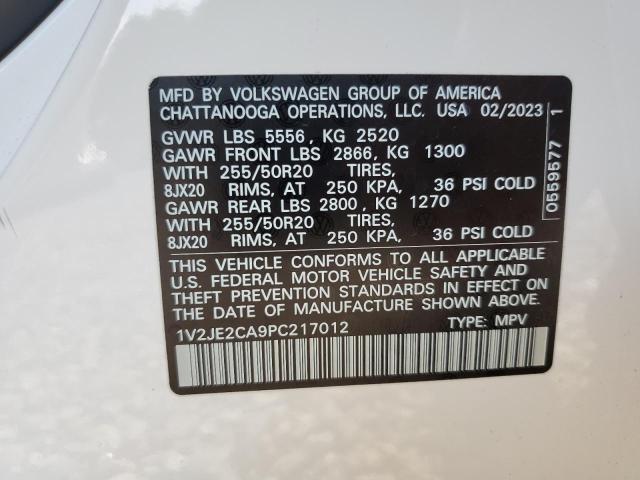 2023 VOLKSWAGEN ATLAS CROS 1V2JE2CA9PC217012