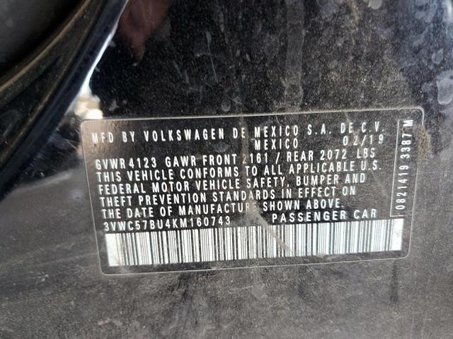2019 VOLKSWAGEN JETTA S - 3VWC57BU4KM160743