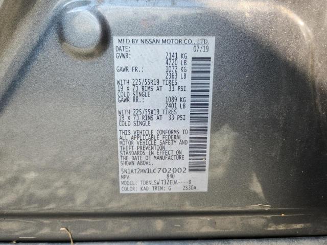 2020 NISSAN ROGUE S 5N1AT2MV1LC702002