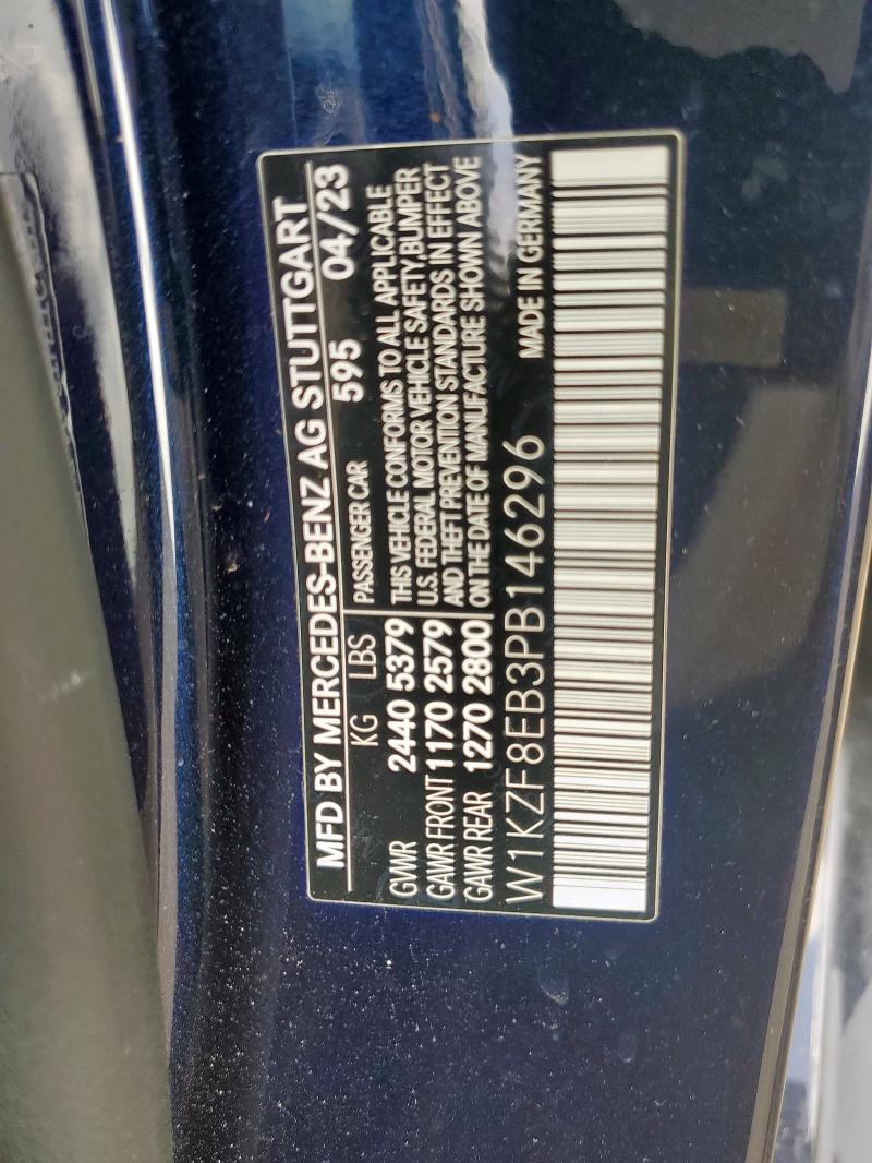 2023 MERCEDES-BENZ E 350 4MAT W1KZF8EB3PB146296