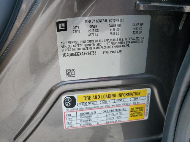 2010 BUICK LACROSSE C - 1G4GB5EGXAF224768