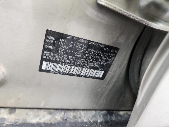 2020 SUBARU OUTBACK PR 4S4BTACC9L3218979
