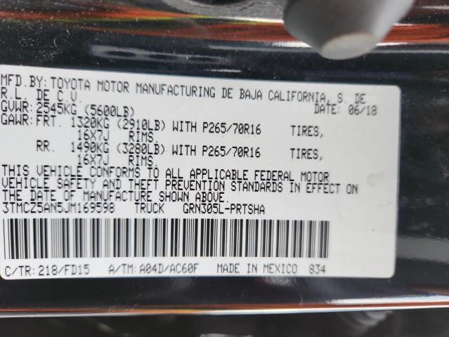 2018 TOYOTA TACOMA DOU 3TMCZ5AN5JM169598