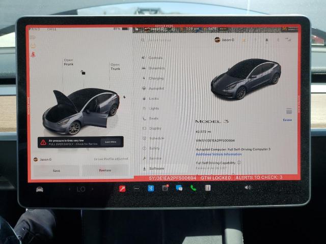 2023 TESLA MODEL 3 5YJ3E1EA2PF500694