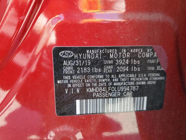 2020 HYUNDAI ELANTRA SE - KMHD84LF0LU994787