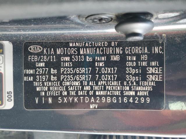 2011 KIA SORENTO BA - 5XYKTDA29BG164299