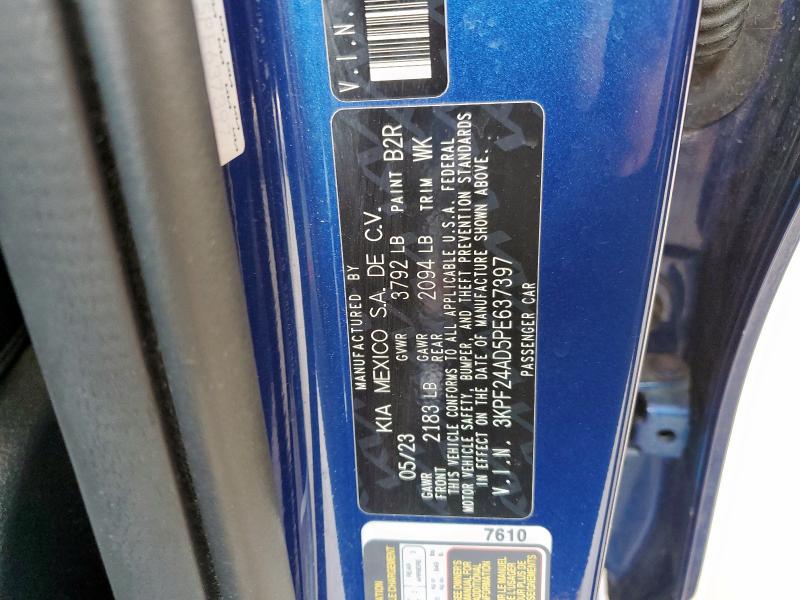 2023 KIA FORTE LX 3KPF24AD5PE637397