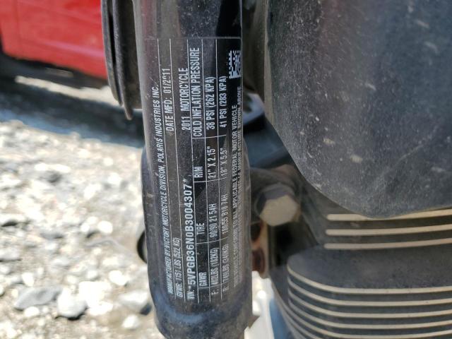 2011 VICTORY MOTORCYCLES VEGAS STAN 5VPGB36N0B3004307