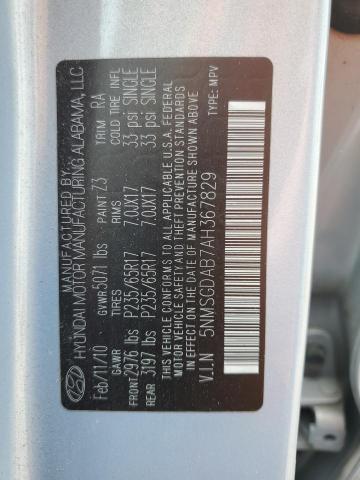 2010 HYUNDAI SANTA FE G - 5NMSGDAB7AH367829