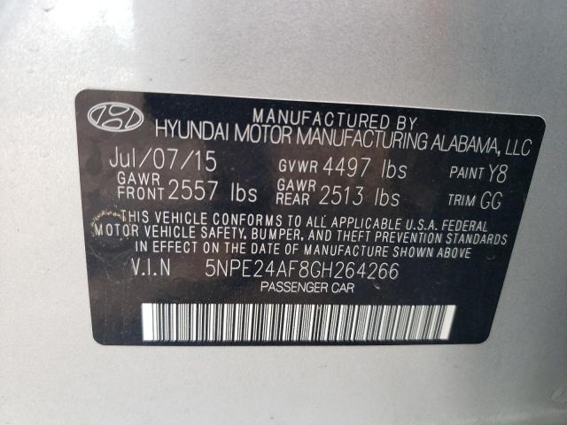 2016 HYUNDAI SONATA SE 5NPE24AF8GH264266