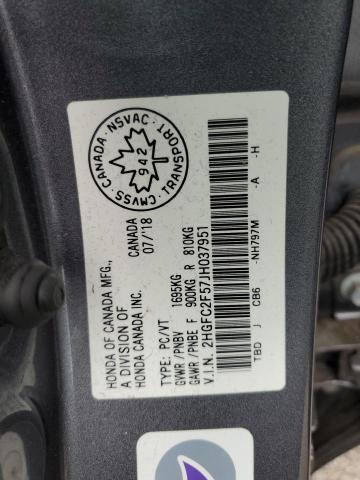 2018 HONDA CIVIC LX - 2HGFC2F57JH037951