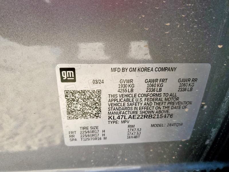 2024 BUICK ENVISTA PR KL47LAE22RB215476